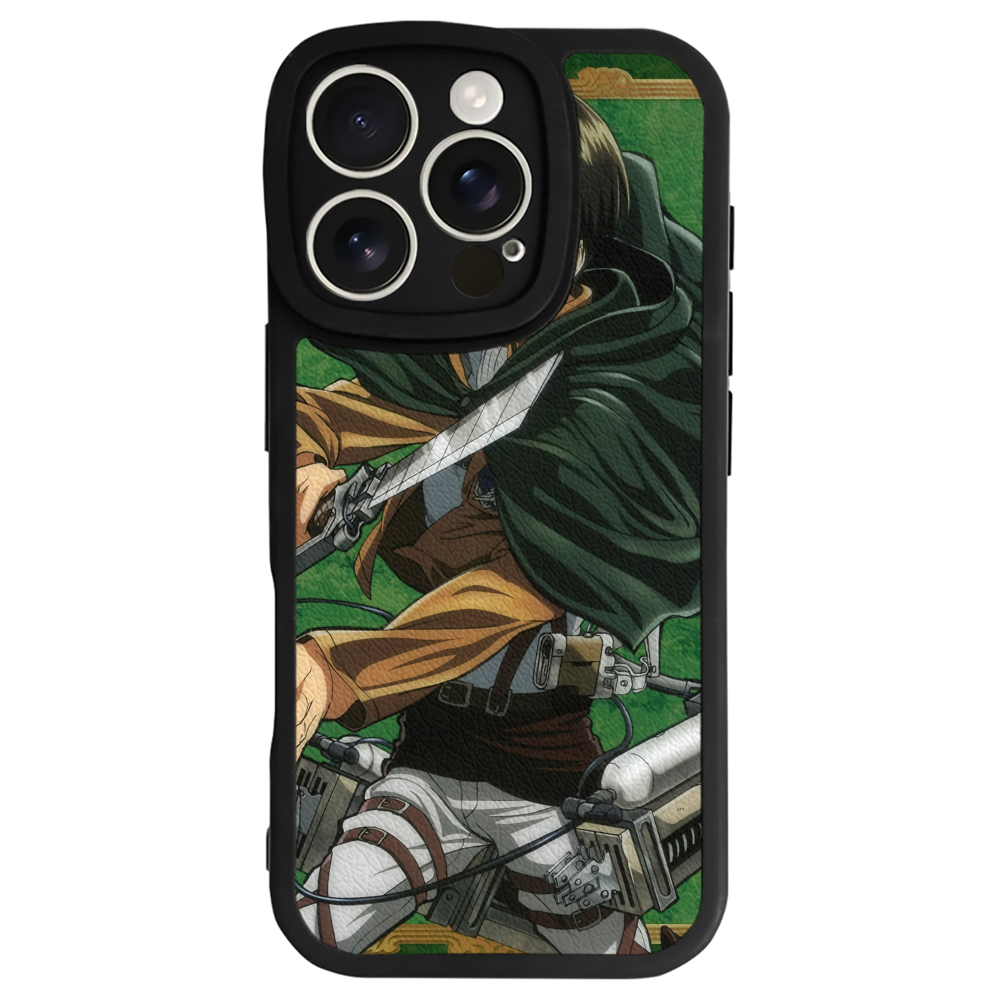 （画像用） 進撃の巨人 Attack on Titan 【iPhone 16シリーズ対応】シリコンスマホケース（レザー調） 材質：シリコン